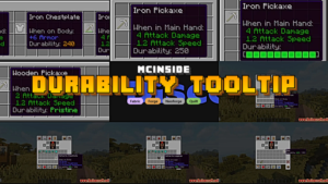 Durability Tooltip Mod (1.21.11, 1.20.6) - Multiple Display Styles